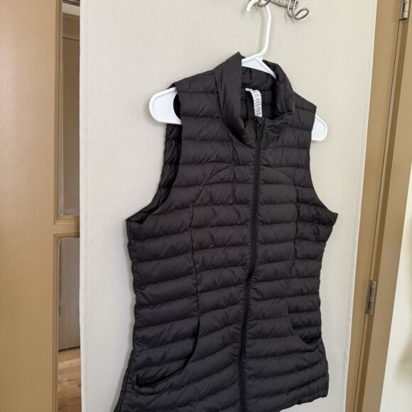 Lululemon Womens 8 Black Pack It Down Again Zip Up Vest - Picture 2 of 7